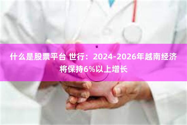 什么是股票平台 世行：2024-2026年越南经济将保持6%以上增长