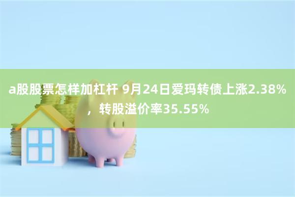 a股股票怎样加杠杆 9月24日爱玛转债上涨2.38%，转股溢价率35.55%