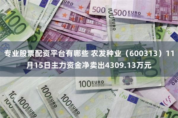 专业股票配资平台有哪些 农发种业（600313）11月15日主力资金净卖出4309.13万元